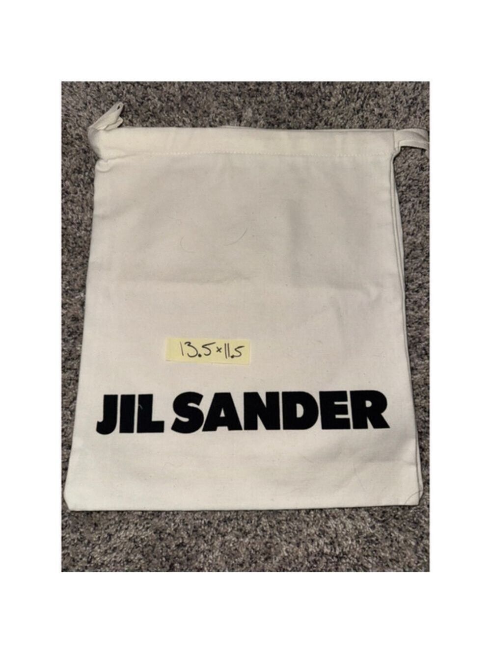 Unisex Jil Sander Cream Black One Size Storage Dust Bag